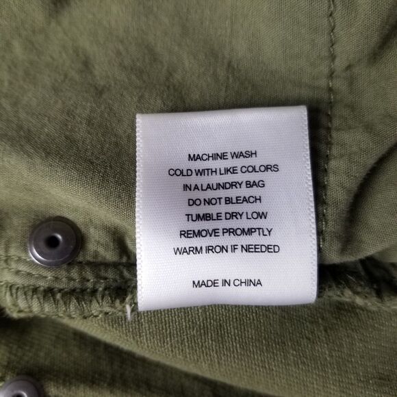 Women's A Loves A Anthropologie Distressed CutOff Denim Shorts Sz28 Olive Green - Picture 11 of 11